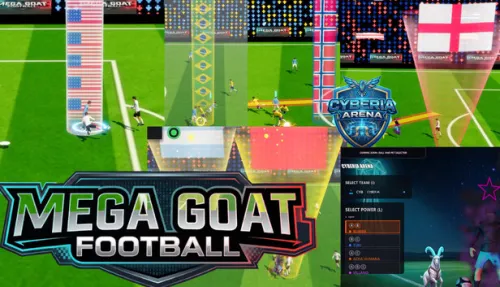 MEGA GOAT FOOTBALL: Cyberia Arena