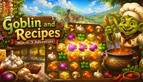 Goblin and Recipes: Match-3 Adventure