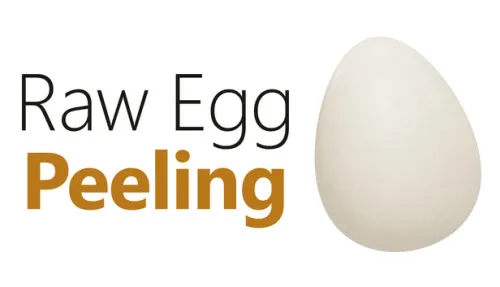 Raw Egg Peeling