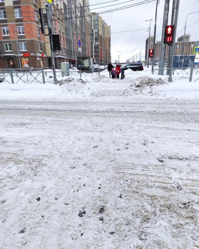 В Петербурге горожане вышли сами расчищать улицы спб, снег, улицы