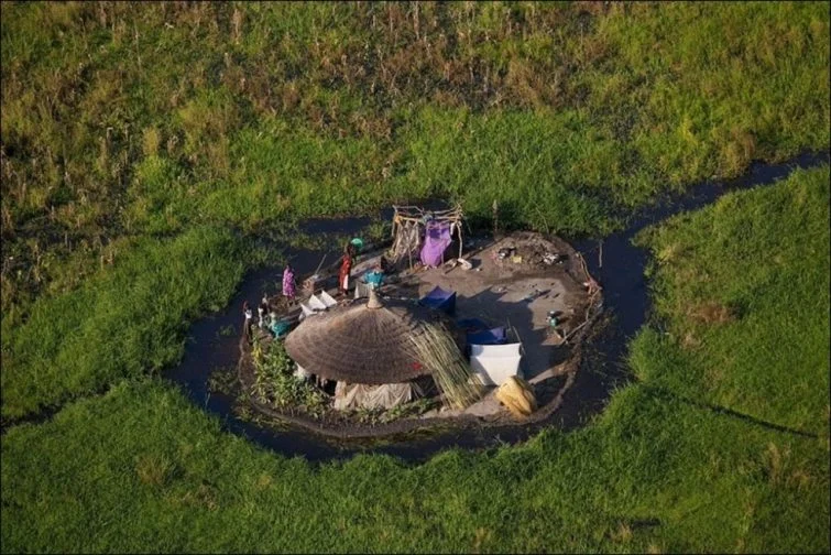 Жизнь на воде: как люди выживают в болотах Судана