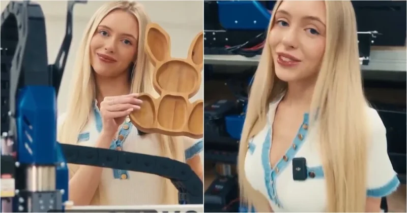 Нежный голос и суровые станки: девушка удивила зрителей необычным обзором