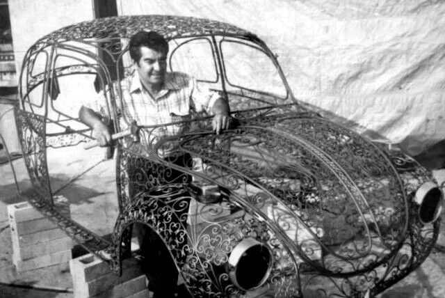 Железный "Жук": как кузнец создал уникальный кованый Volkswagen Beetle