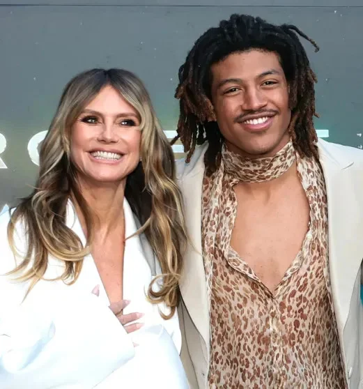 Хайди Клум и сын Генри на премьере нового фильма с Райаном Гослингом