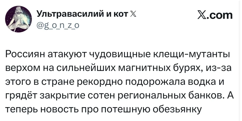 Лучшие шутки дня из X (Twitter)