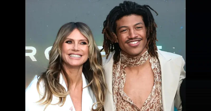 Хайди Клум и сын Генри на премьере нового фильма с Райаном Гослингом