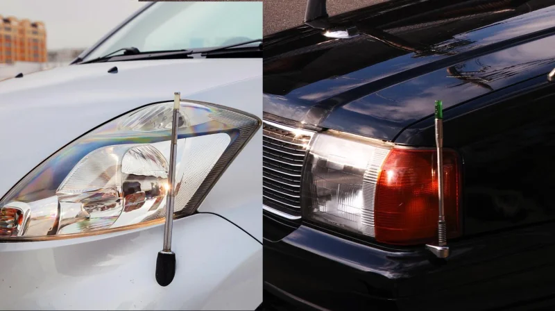 Зачем японцам антенна с фонариком на бампере: разгадка необычной детали