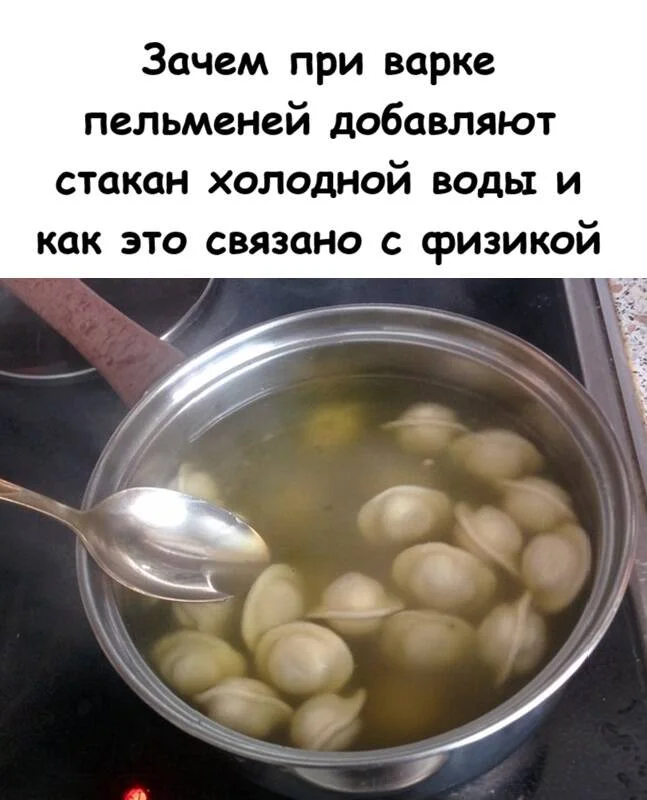Научный секрет идеальных пельменей: зачем в кипяток льют стакан холодной воды?