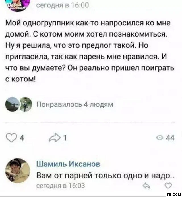 Галерея уморительных комментариев из социальных сетей