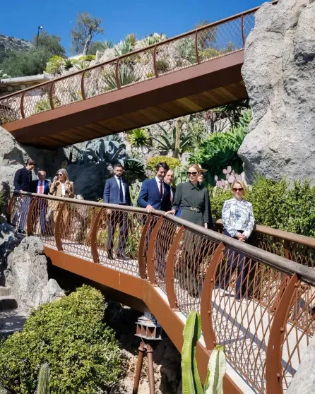 Княжеская семья Монако на открытии обновлённого Экзотического сада