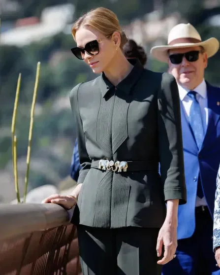 Княжеская семья Монако на открытии обновлённого Экзотического сада