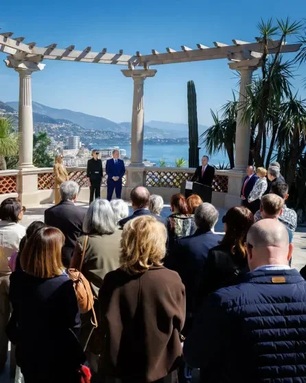 Княжеская семья Монако на открытии обновлённого Экзотического сада