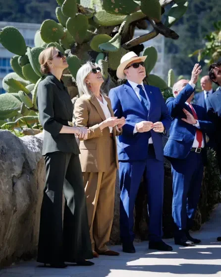 Княжеская семья Монако на открытии обновлённого Экзотического сада