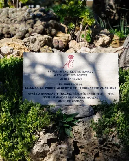 Княжеская семья Монако на открытии обновлённого Экзотического сада