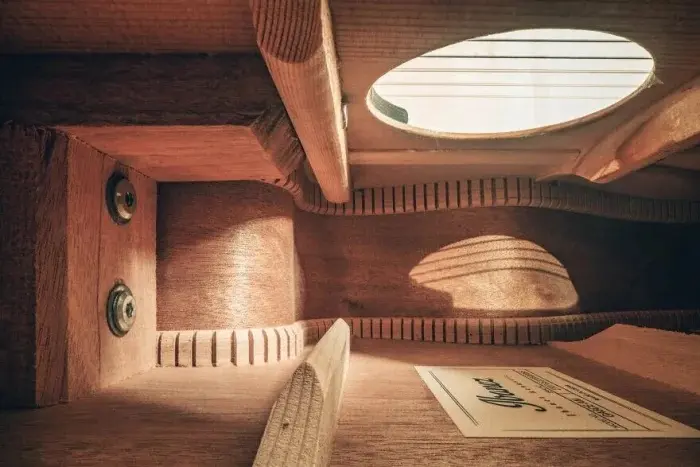 Скрытая симфония: макросъемка раскрывает внутреннюю красоту музыкальных инструментов