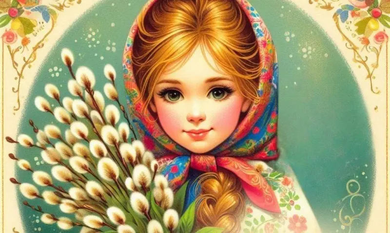 Традиции Вербного воскресенья и коллекция открыток для поздравления