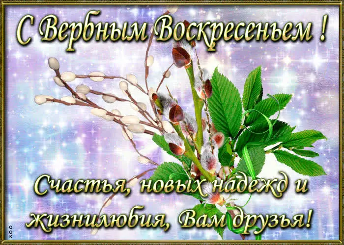 Традиции Вербного воскресенья и коллекция открыток для поздравления