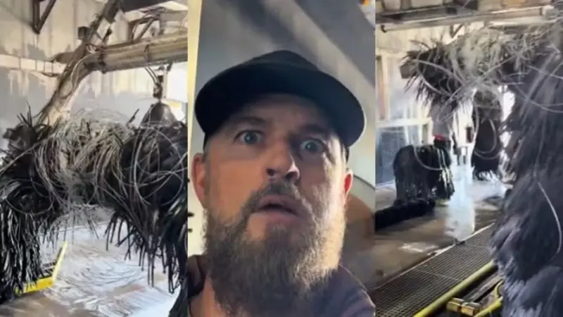 Забытая бобина с проволокой полностью вывела из строя автомойку