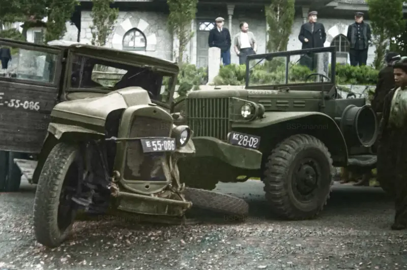 Авария на дороге в Ялте