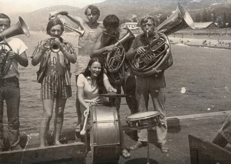 Оркестр на причале Лазаревское