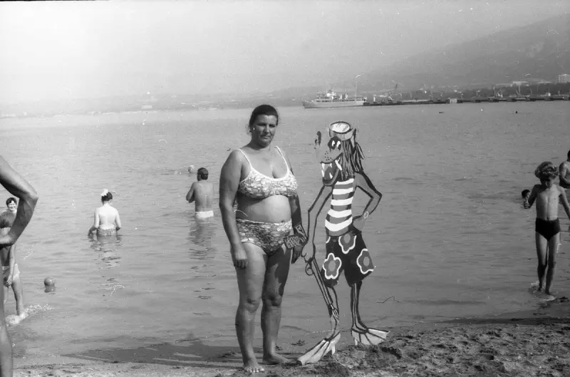 Пляж Геленджика 1974