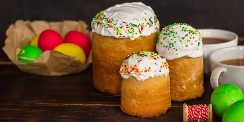 Куличи с творожной начинкой