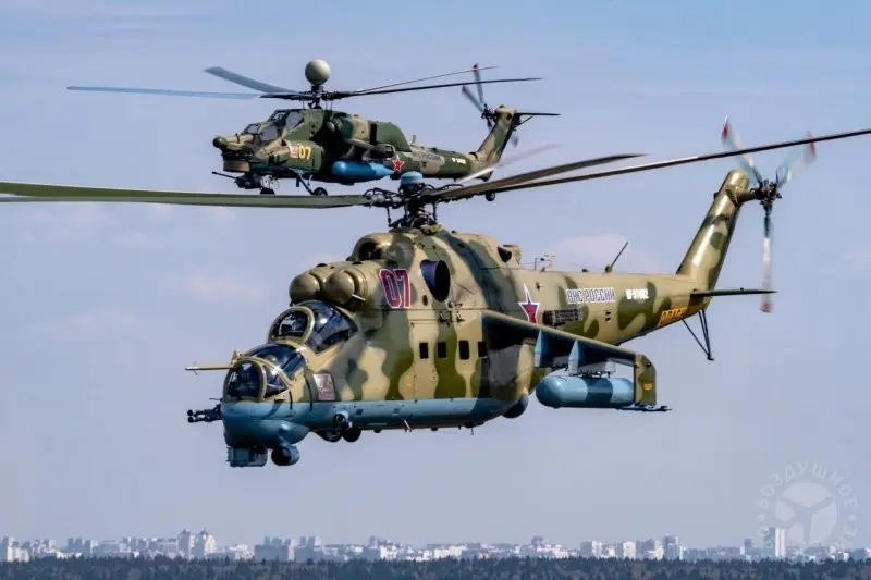 Реальный Ми-24 для сравнения Настоящий вертолет Ми-24