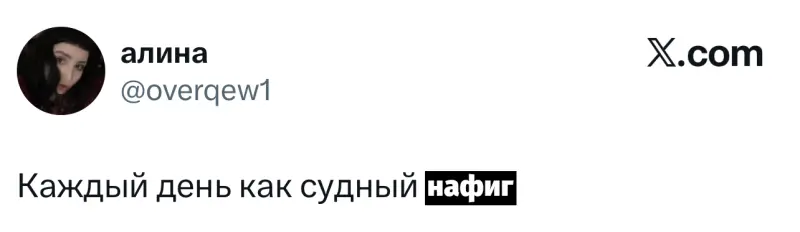 Лучшие шутки дня из X (Twitter)