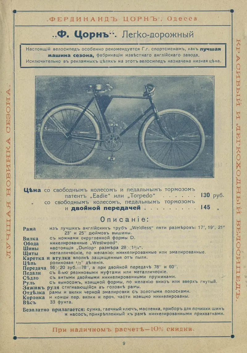 Винтажные велосипеды Фердинанда Цорна