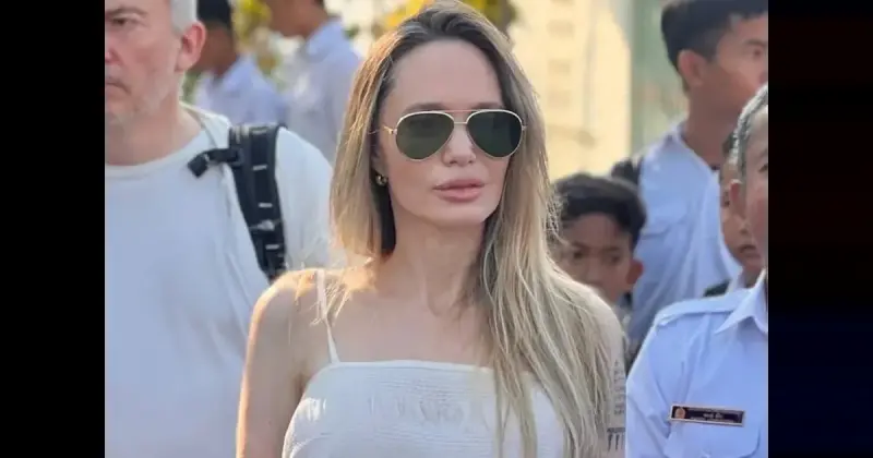 Анджелина Джоли навестила школу в Камбодже, откуда усыновила старшего сына