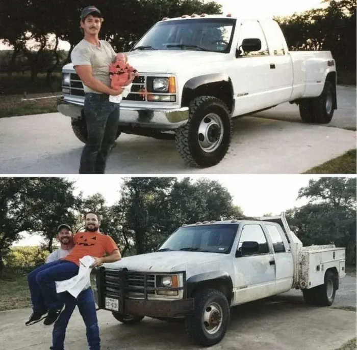 Взрослые воссоздают детские фото: трогательные и смешные дубли