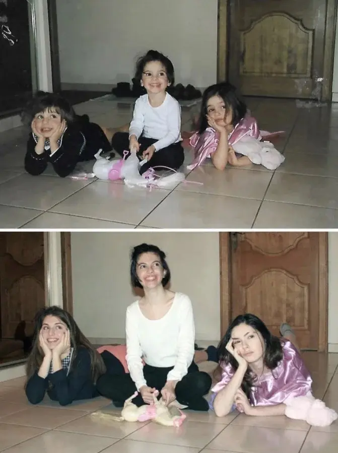 Взрослые воссоздают детские фото: трогательные и смешные дубли