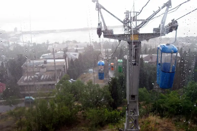 Заснеженная Ялта в фильме