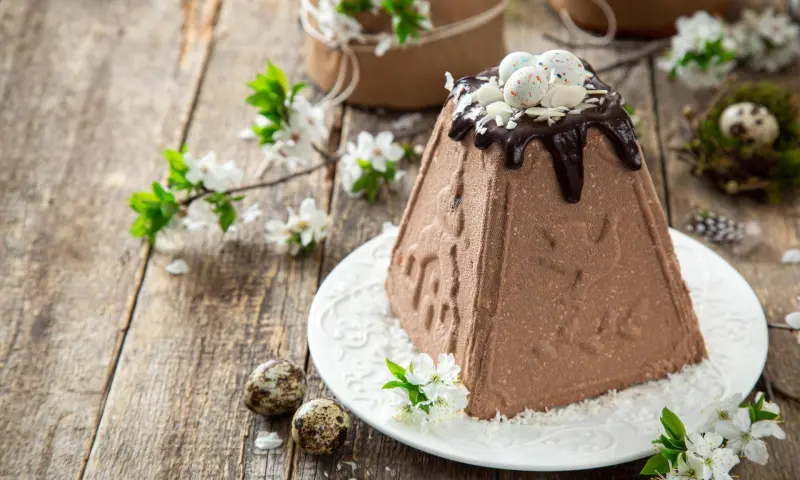 Шоколадная творожная пасха: два восхитительных рецепта