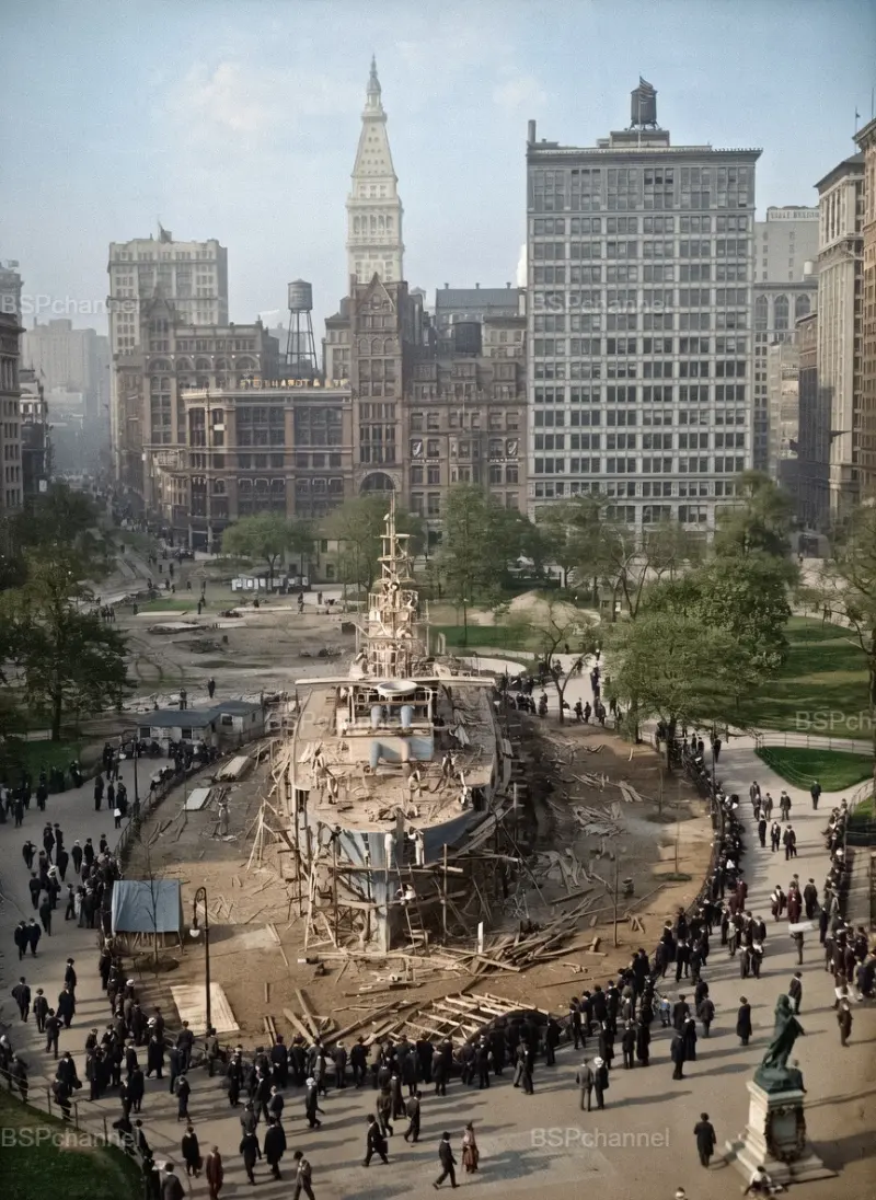 USS Recruit — учебный линкор-макет в Нью-Йорке