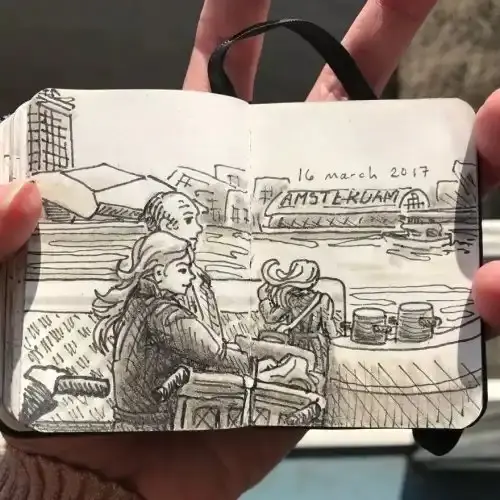 Зарисовки в пути: как художница превратила поездку на паром в творческий проект