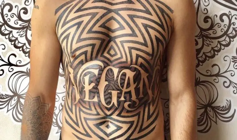 Надпись Vegan