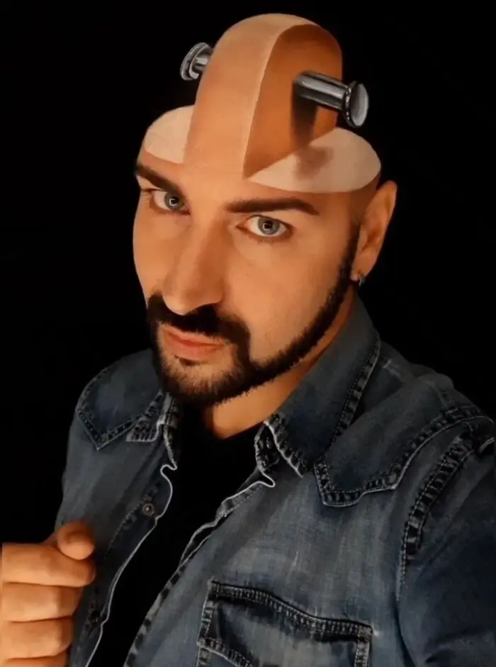 Иллюзорные лица: как Лука Луче превращает кожу в трёхмерные картины