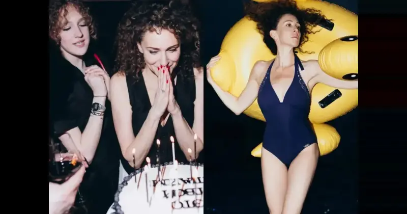 Ксения Раппопорт в 52: праздник с дочерьми и дерзкая фотосессия у бассейна