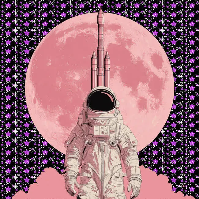 Мерцающие звезды в открытках: 15 гифок ко Дню космонавтики