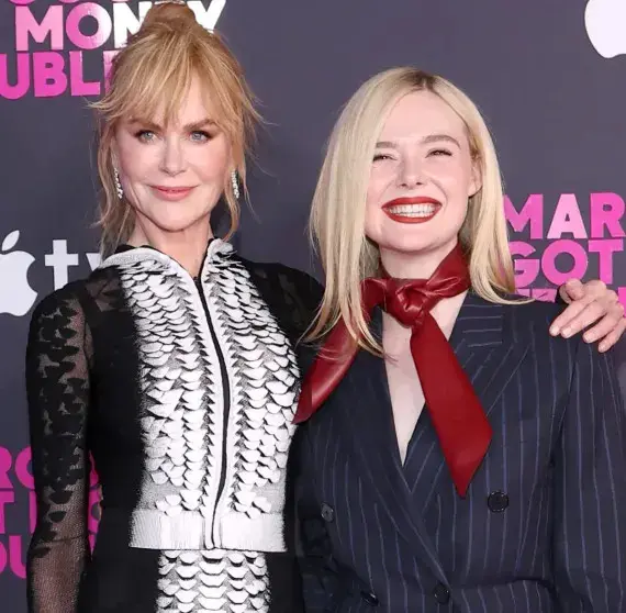 Звездный дуэт на красной дорожке: Кидман и Фаннинг представили новый сериал