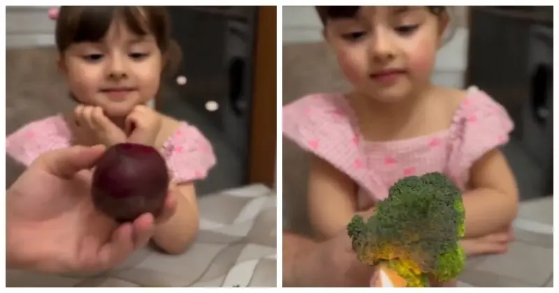 Отец «накрасил» дочь натуральной косметикой