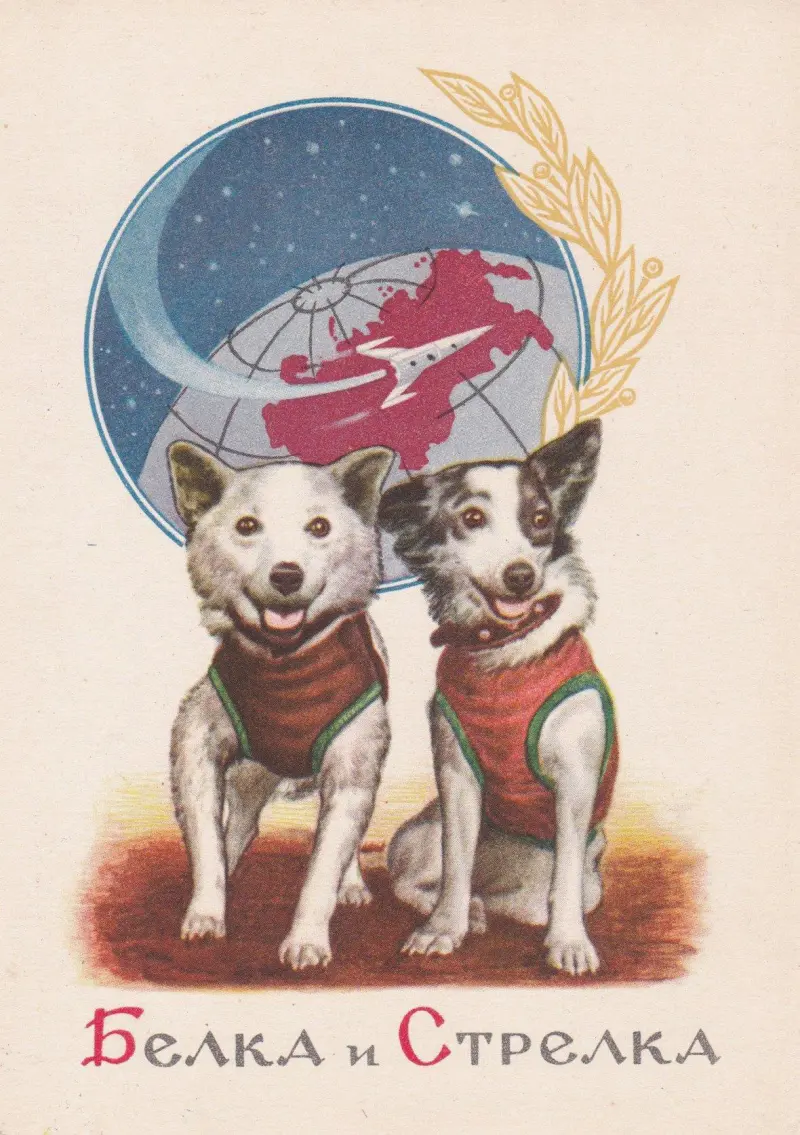 Винтажная коллекция: советские открытки ко Дню космонавтики