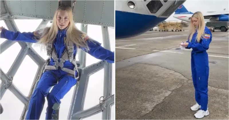 Девушка получила необычный подарок — полёт в невесомости Девушка получила необычный подарок — полёт в невесомости