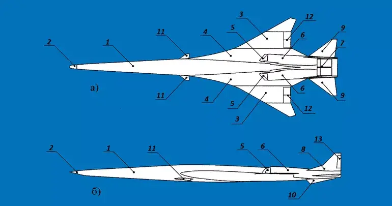 Концепт российского сверхзвукового лайнера: что известно из патента