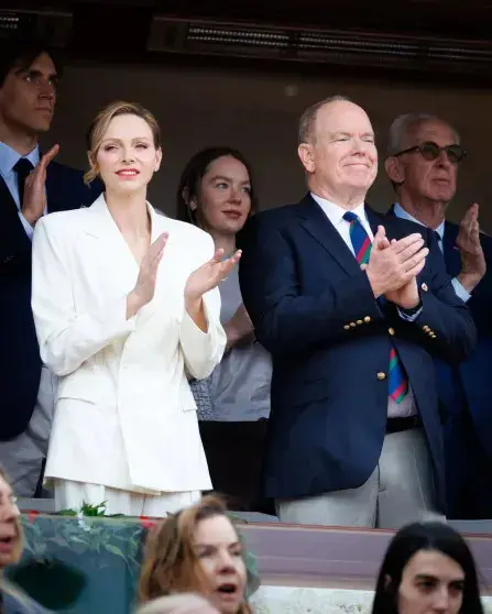 Княжеская семья Монако на финале теннисного турнира Rolex Monte-Carlo Masters