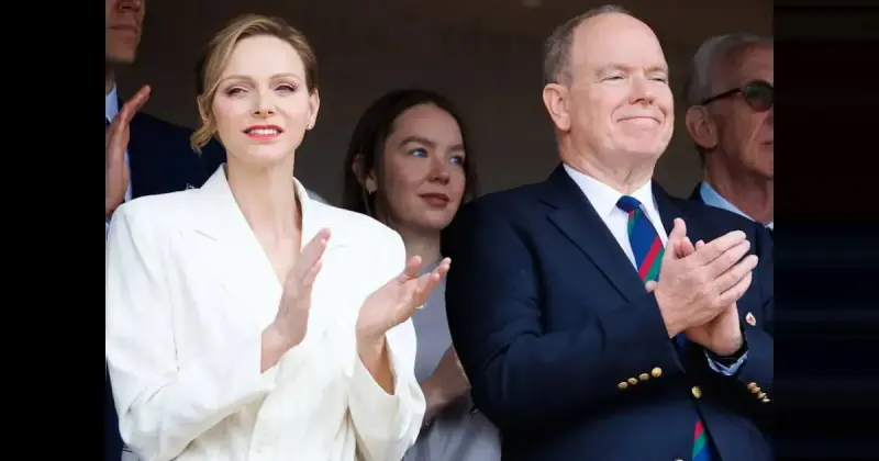 Княжеская семья Монако на финале теннисного турнира Rolex Monte-Carlo Masters