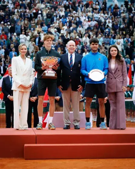 Княжеская семья Монако на финале теннисного турнира Rolex Monte-Carlo Masters