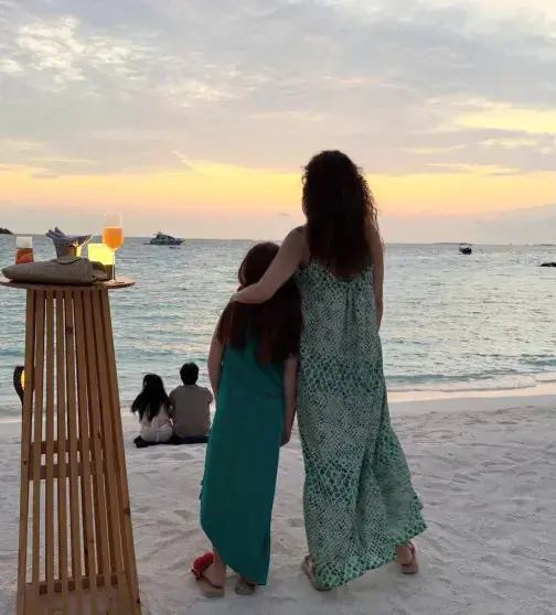 Екатерина Климова и дочь Белла наслаждаются отдыхом на Мальдивах