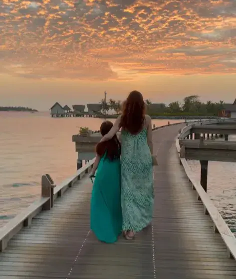 Екатерина Климова и дочь Белла наслаждаются отдыхом на Мальдивах